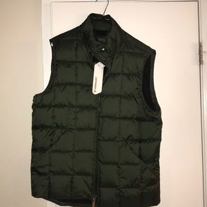 J.crew Olive green quilted vest